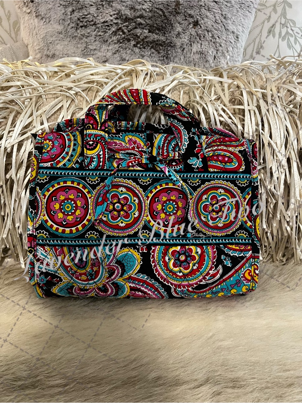 VERA BRADLEY Parisian Paisley 2015 Iconic Grand Hanging Organizer Toiletries
